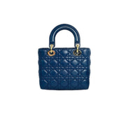 Dior Blue Lady Dior Small Bag